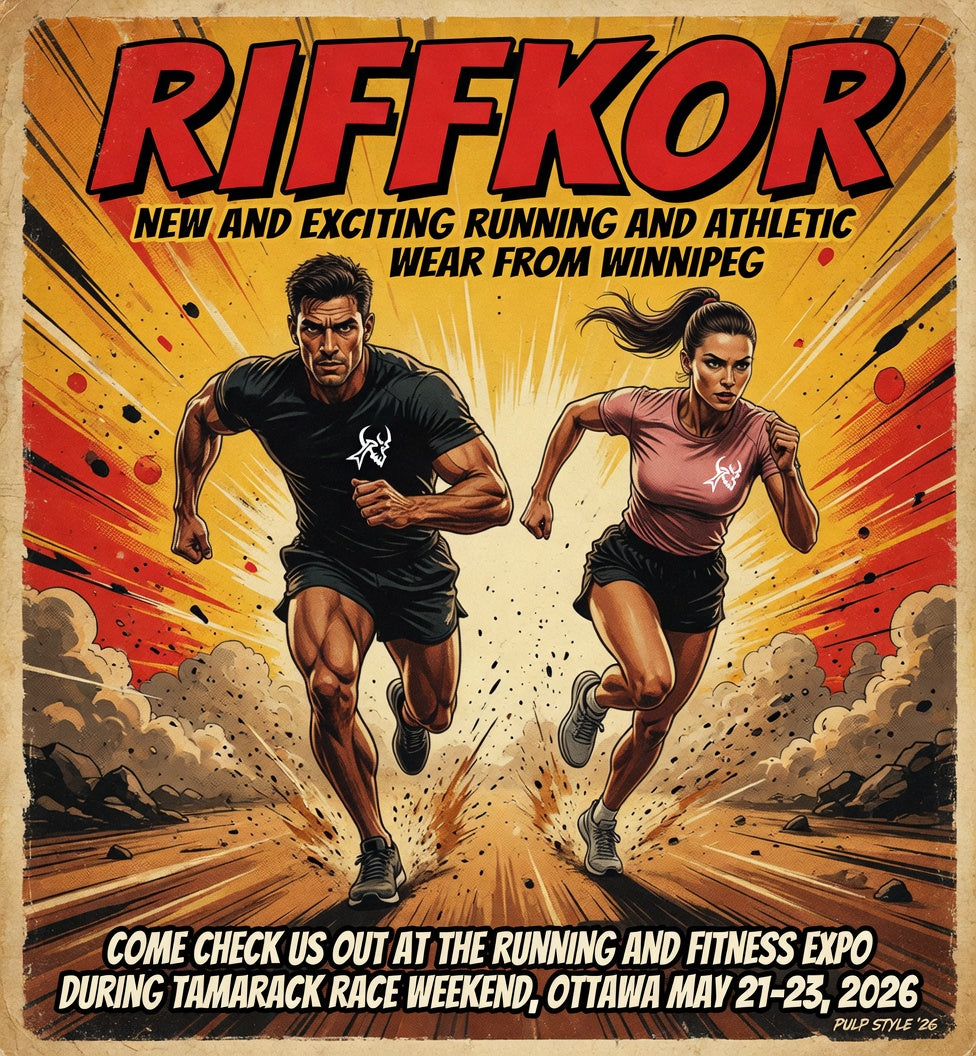 RIFFKOR booth at the Running and Fitness Expo, Ottawa Tamarack Race Weekend, May 21-23, 2026