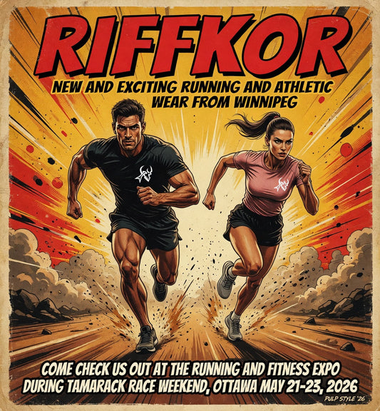RIFFKOR booth at the Running and Fitness Expo, Ottawa Tamarack Race Weekend, May 21-23, 2026