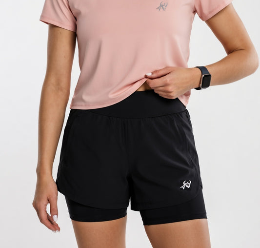 RK Womens 2-in-1 Run Short 5"